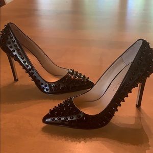 New Boston Proper heels black patent leather